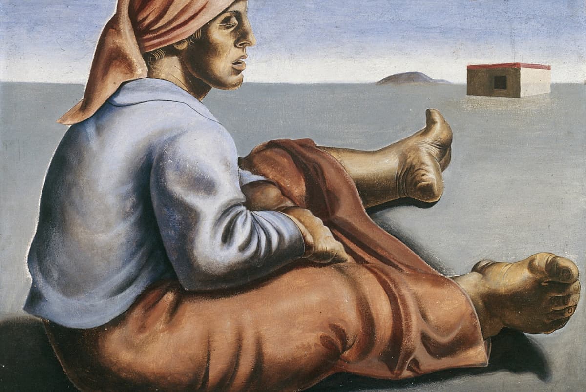Colona Sentada by Candido Portinari, Tempera on Canvas