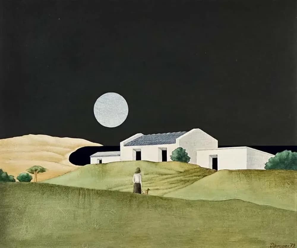 Estancia y Personaje by Jorge Damiani, Painting