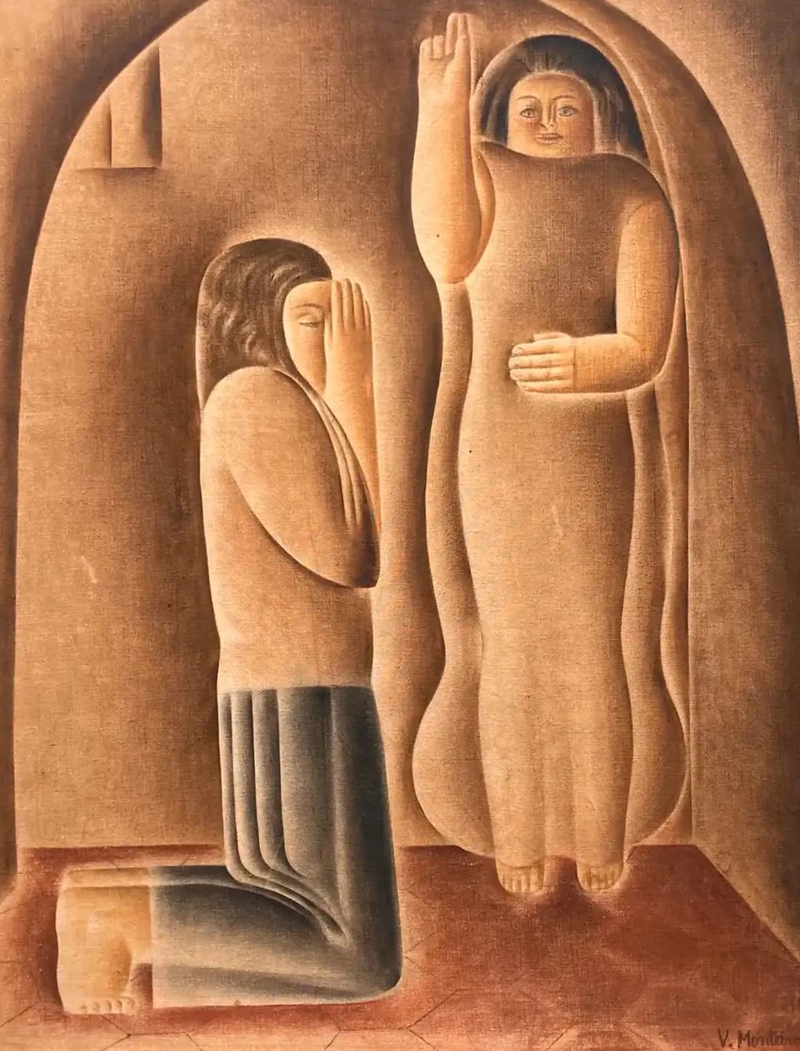 Untitled by Vicente do Rego Monteiro, Mixed Media on Canvas