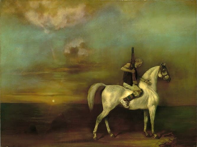 Equestrian Self Portrait by Rafael Hastings, Painting