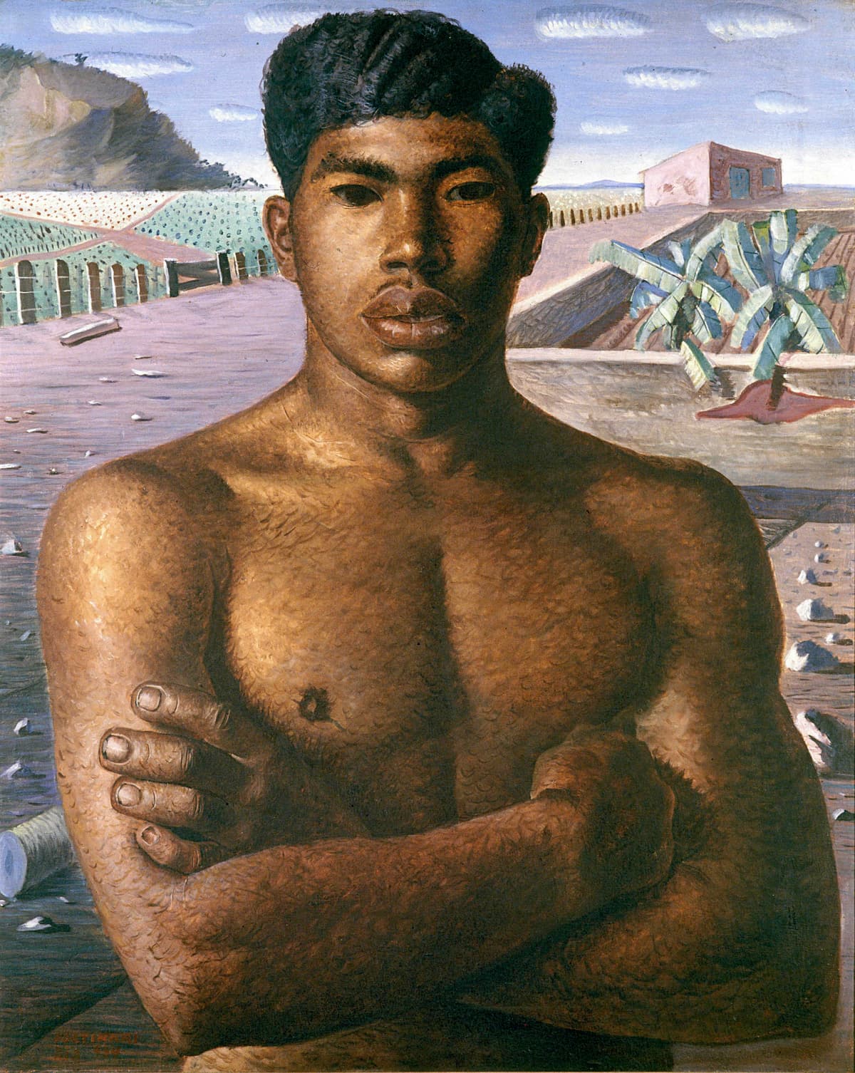 Lavrador de Café by Candido Portinari, Oil on Canvas