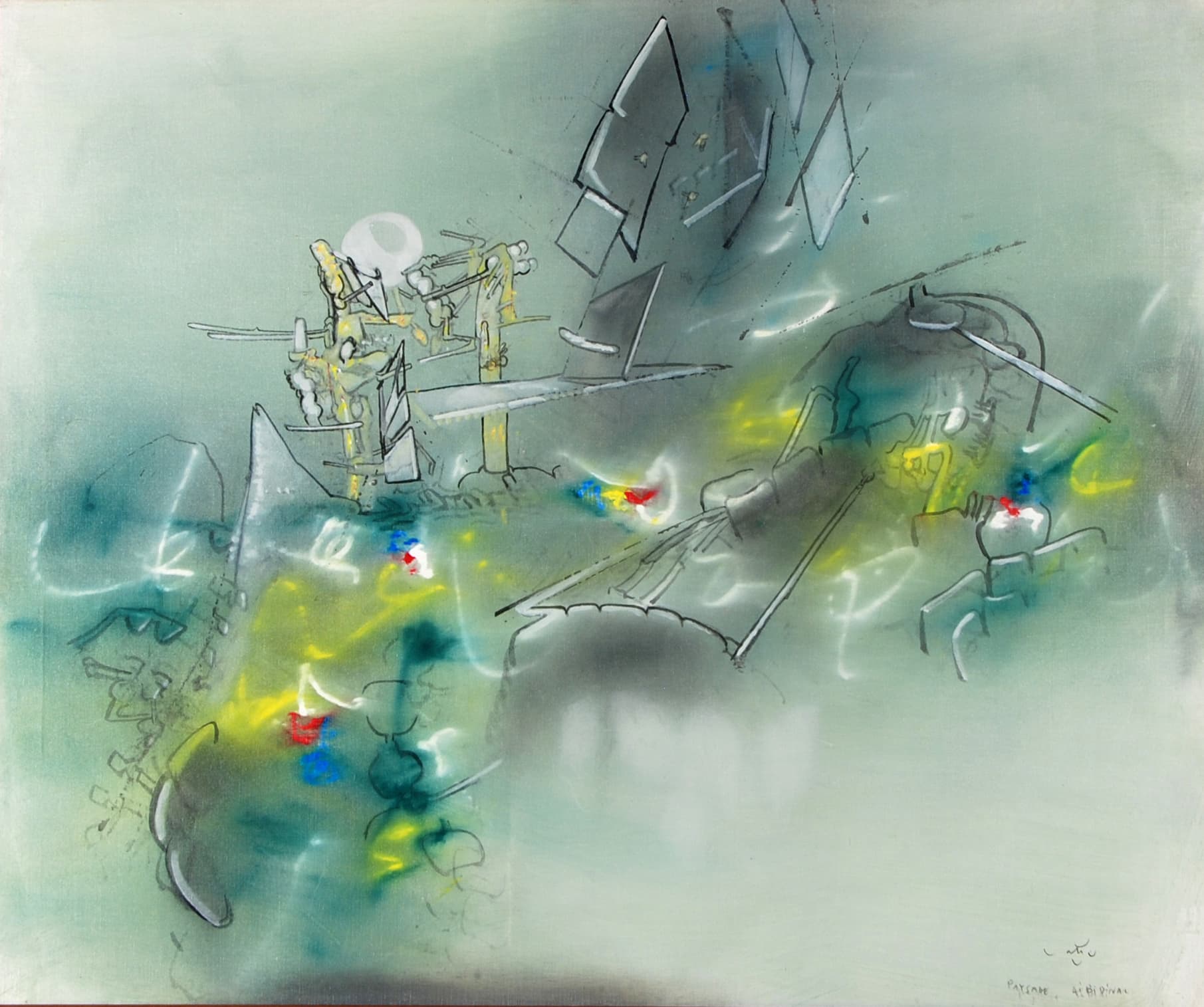 Jesús Rafael Soto, Oswaldo Vigas and Roberto Matta will be featured at Larsen Gallery's Fall Auction in Scottsdale. Painting from Roberto Matta.