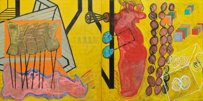 El Juego de Las Estatuas by Ramiro Llona, Painting