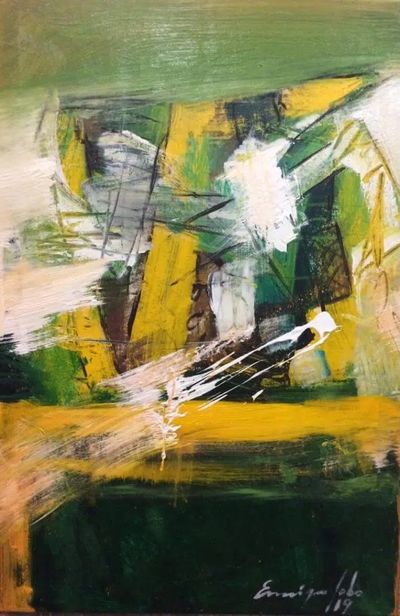 Paisaje by Enrique Lobo, Painting