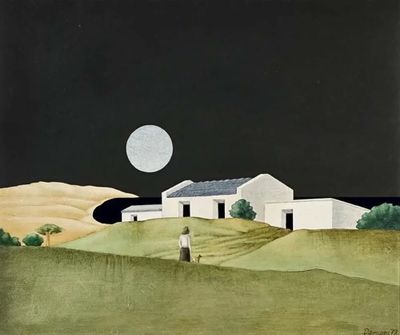 Estancia y Personaje by Jorge Damiani, Painting