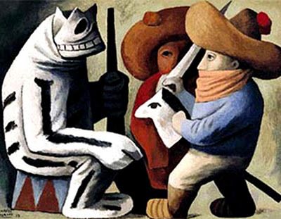 Carnaval en Huejotzingo by José Chavez Morado, Painting