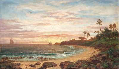 Más Allá del Atardecer by Esteban Chartrand, Painting