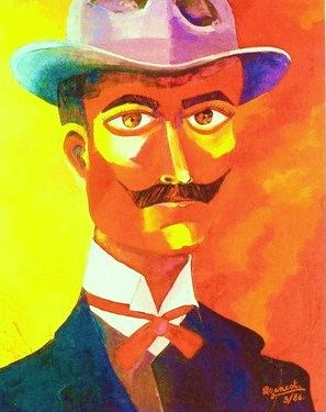 Manuel de Falla by Preciada Azancot, Painting
