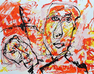 A Dónde Vamos A Parar by Alejandro Santiago, Work on Paper